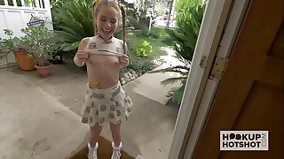Petite Teen Meets Wind up successfully Guy From The Internet